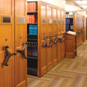 Borroughs Corporation Library Shelving