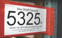 Rack capacity label