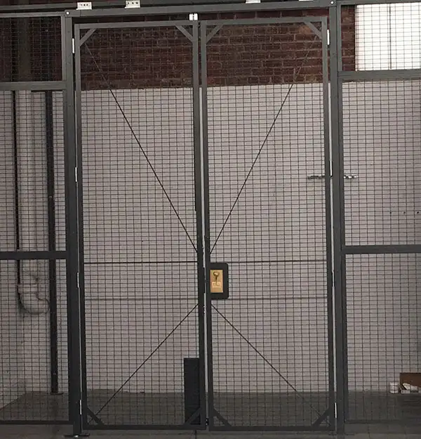 WireCrafters double-hinged door