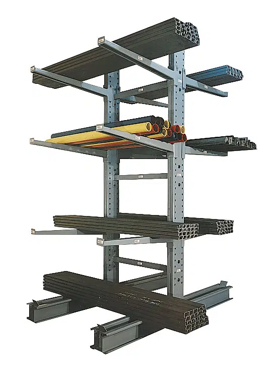 Meco double-sided cantilever rack