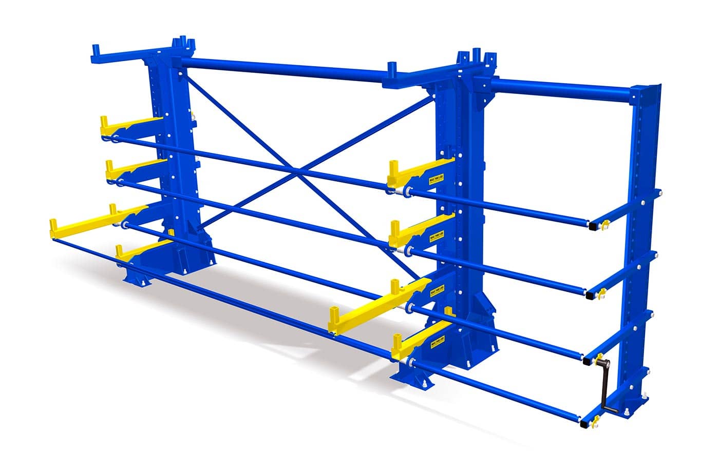 Roll out cantilever rack