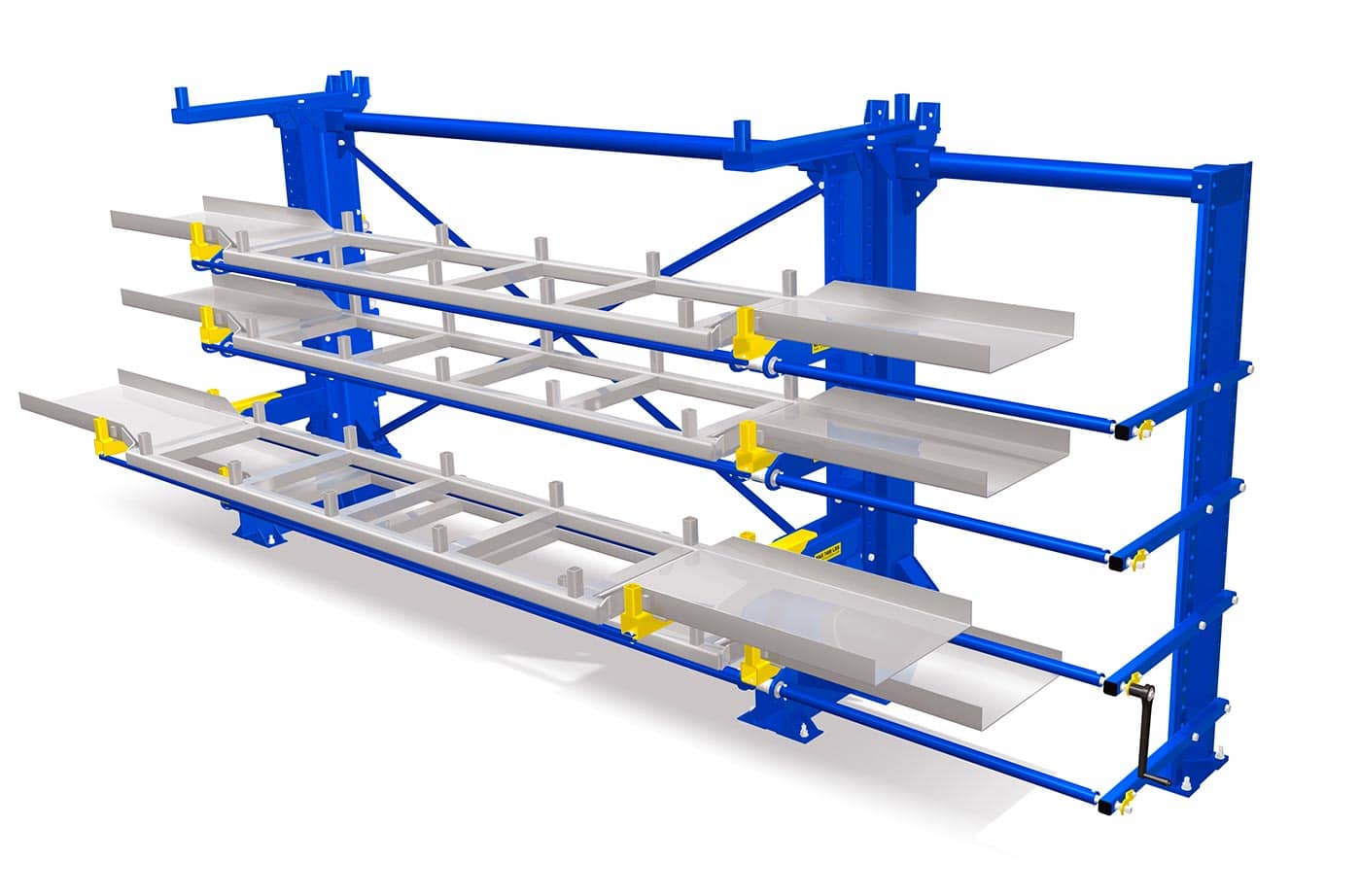 Roll out cantilever racking